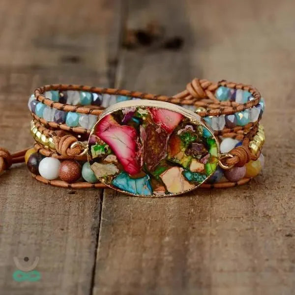 Brazalete de Jaspe Natural – Energía, Equilibrio y Conexión