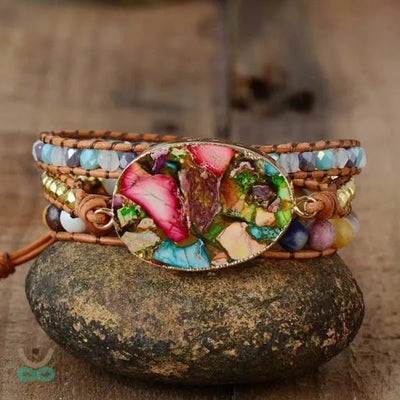 Brazalete de Jaspe Natural – Energía, Equilibrio y Conexión