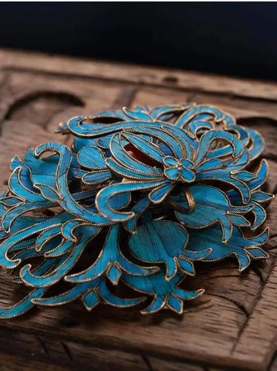 Broche de flor de loto