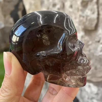 Calavera de Cuarzo Ahumado
