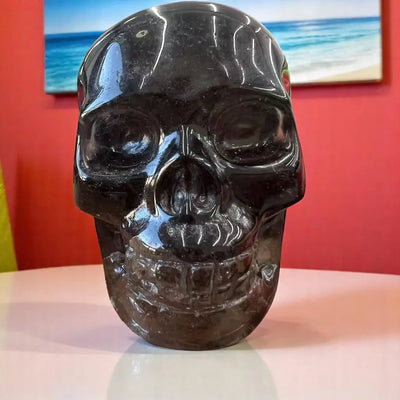 Calavera de Cuarzo Ahumado