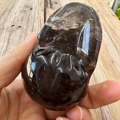 Calavera de Cuarzo Ahumado