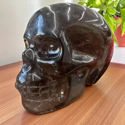 Calavera de Cuarzo Ahumado