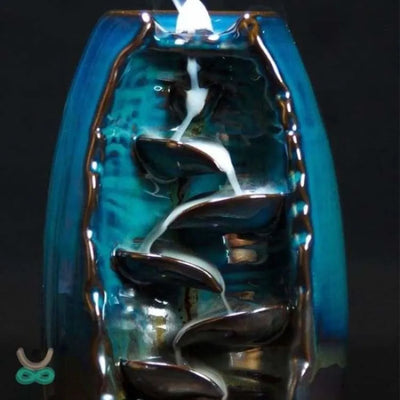 Cascada de incienso Zen cerámico (se ofrecen 10 conos de incienso)