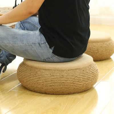 Cojín de meditación en tatami natural