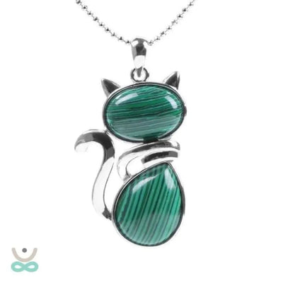 Colgante lito en forma de gato
