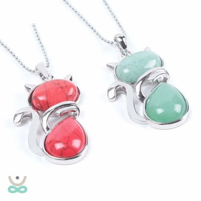 Colgante lito en forma de gato