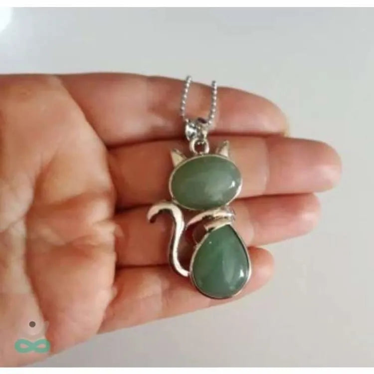 Colgante lito en forma de gato