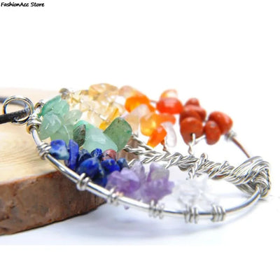 Collar Árbol de la Vida 7 Chakras – Equilibrio y Energía Positiva