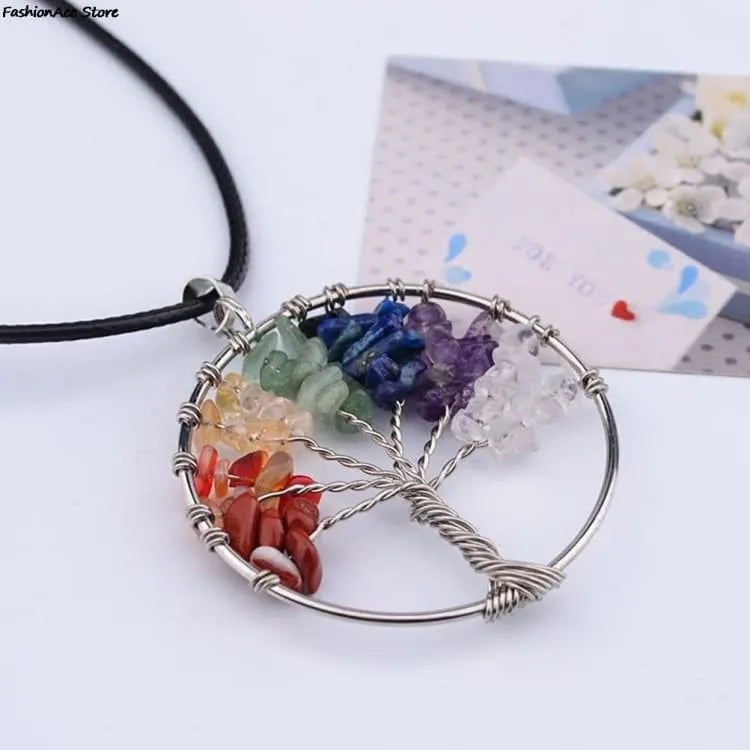 Collar Árbol de la Vida 7 Chakras – Equilibrio y Energía Positiva