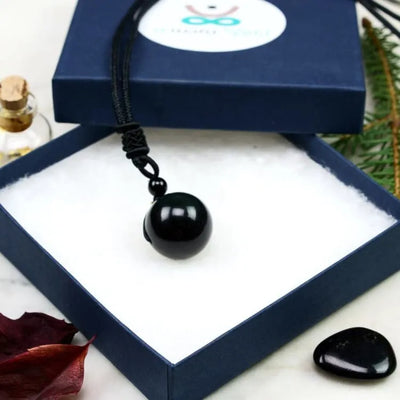 Collar de Obsidiana Ojo Celestial – Protección, Energía y Armonía en un Amuleto Único
