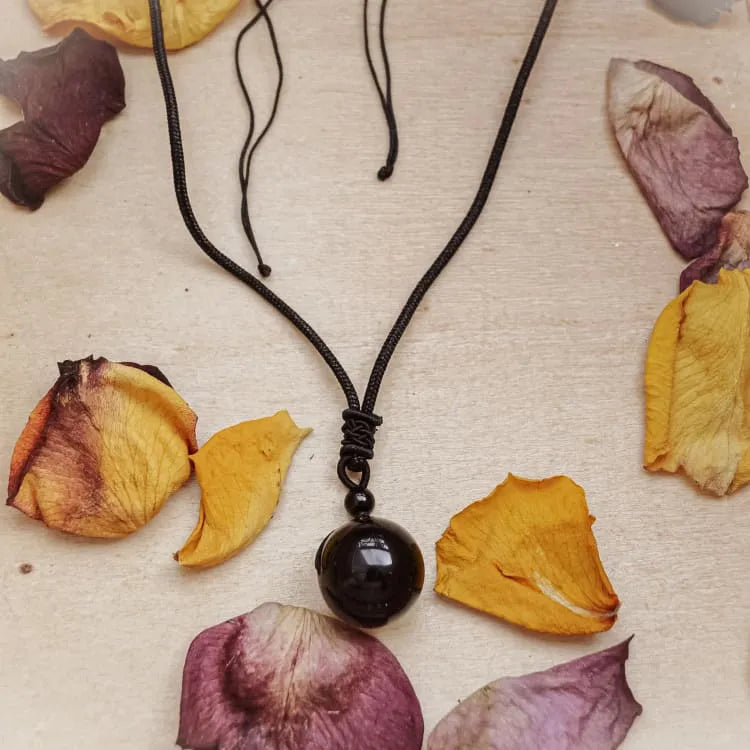 Collar de Obsidiana Ojo Celestial – Protección, Energía y Armonía en un Amuleto Único