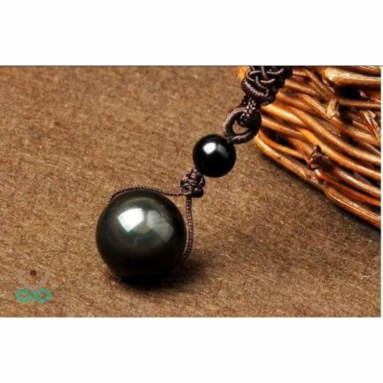 Collar de Obsidiana Ojo Celestial – Protección, Energía y Armonía en un Amuleto Único