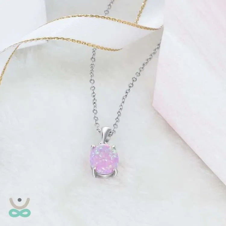 Collar de Ópalo en Plata – Elegancia, Esperanza y Protección
