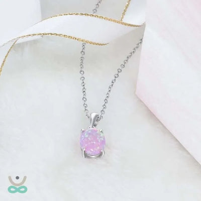 Collar de Ópalo en Plata – Elegancia, Esperanza y Protección