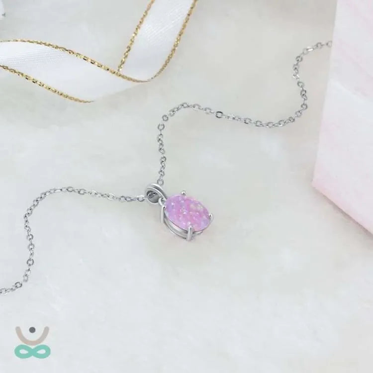 Collar de Ópalo en Plata – Elegancia, Esperanza y Protección