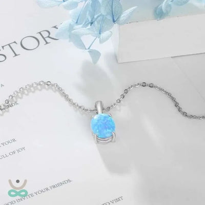 Collar de Ópalo en Plata – Elegancia, Esperanza y Protección