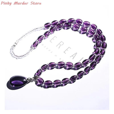 Collar de cristal de amatista