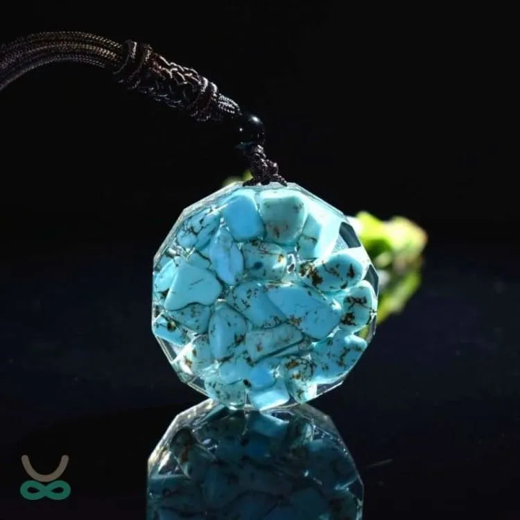 Collar de energía turquesa "Árbol de la Vida"