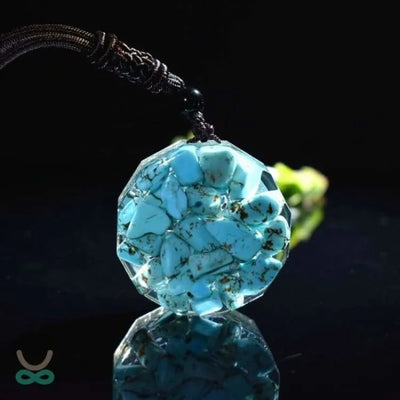 Collar de energía turquesa "Árbol de la Vida"