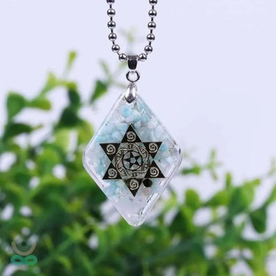 Collar de orgonita "Energía amazónita".