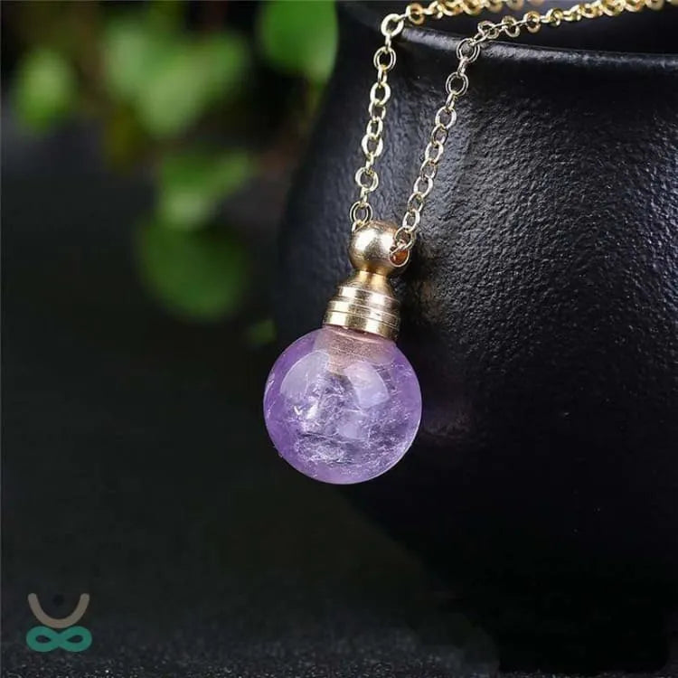 Collar de serenidad de cristal de amatista