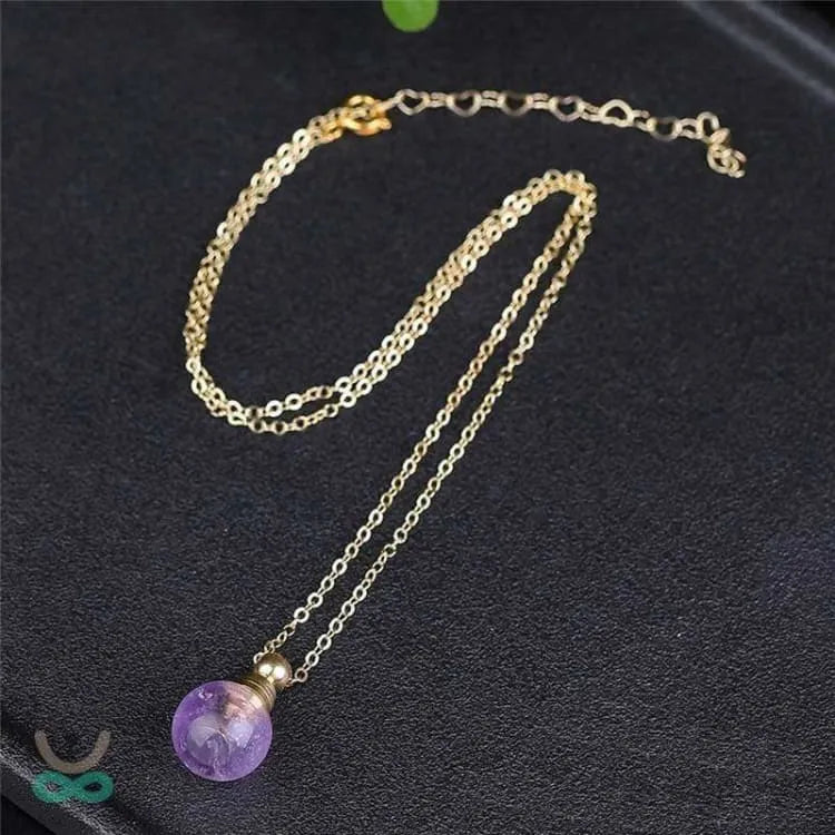 Collar de serenidad de cristal de amatista