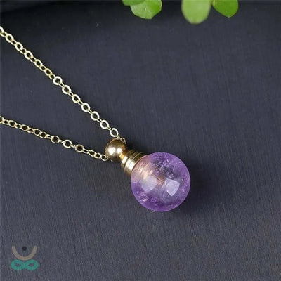 Collar de serenidad de cristal de amatista