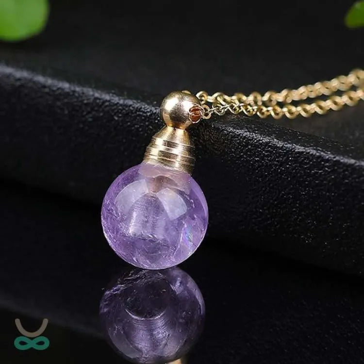 Collar de serenidad de cristal de amatista