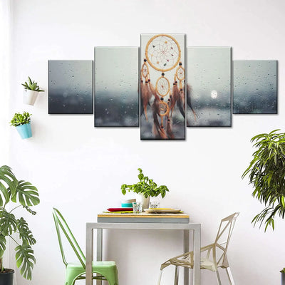 Cuadro Atrapasueños bajo la lluvia