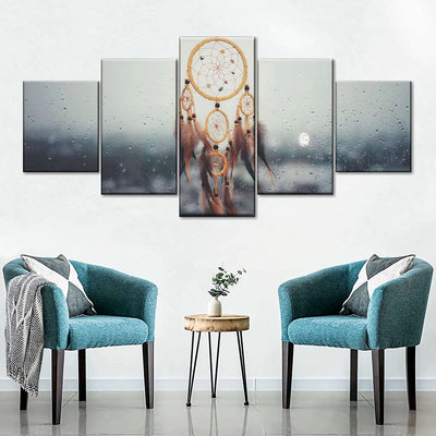 Cuadro Atrapasueños bajo la lluvia