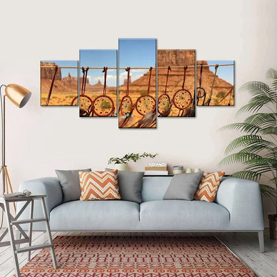 Cuadro Atrapasueños en el desierto