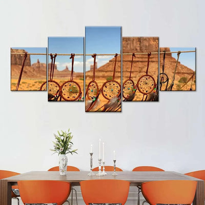 Cuadro Atrapasueños en el desierto