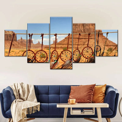 Cuadro Atrapasueños en el desierto