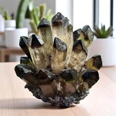 Drusa de Cuarzo Negro Ahumado - 300-1000g