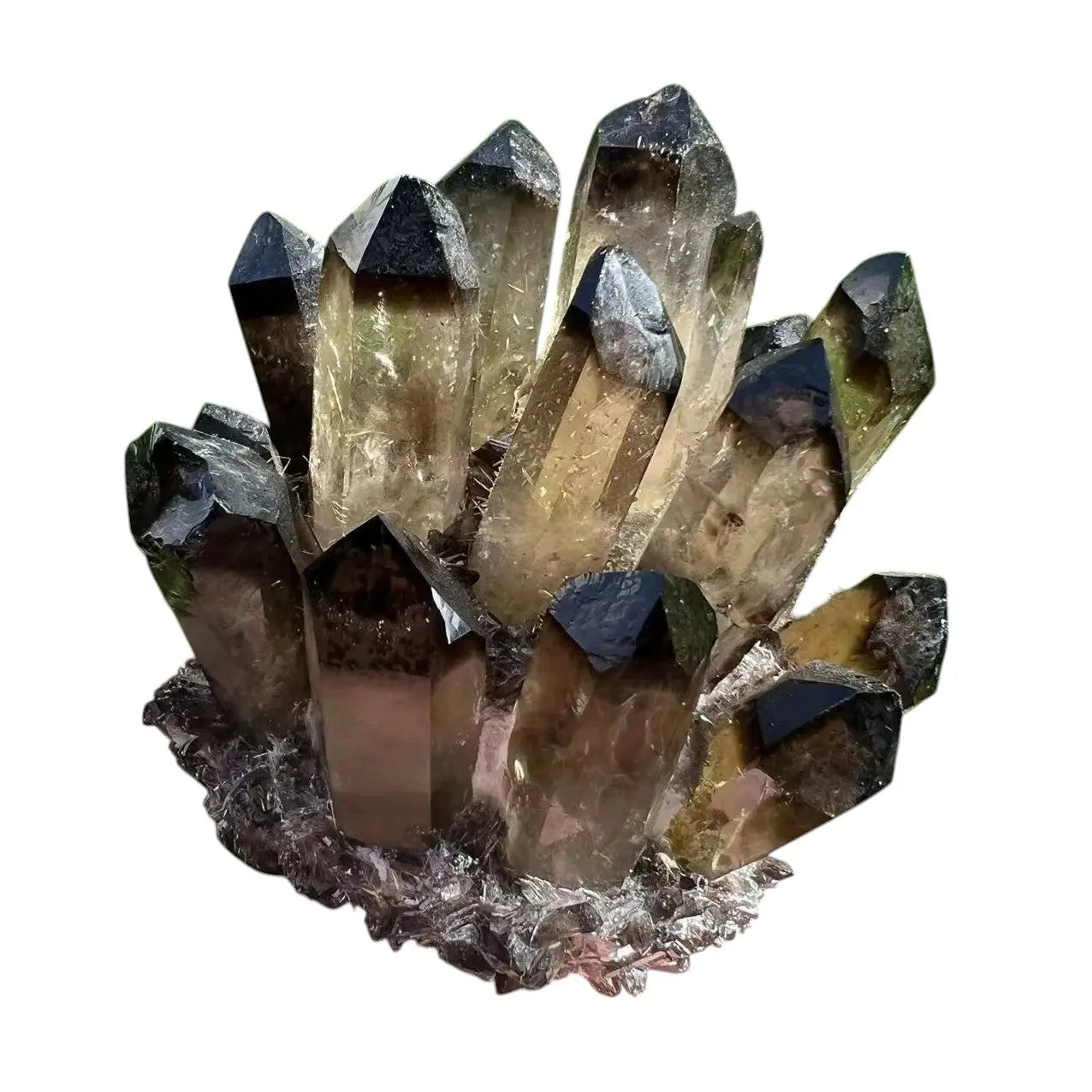 Drusa de Cuarzo Negro Ahumado - 300-1000g