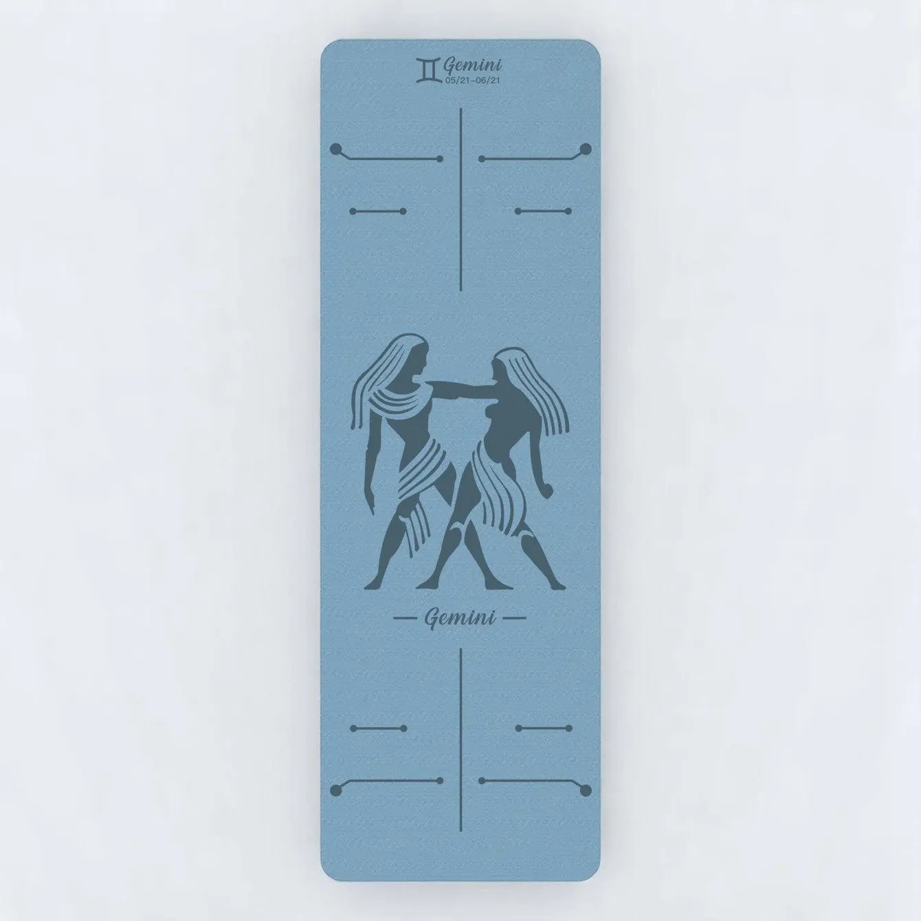 Esterilla Azul de Yoga Antideslizante para Géminis