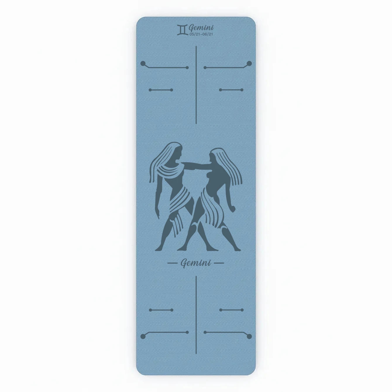 Esterilla Azul de Yoga Antideslizante para Géminis