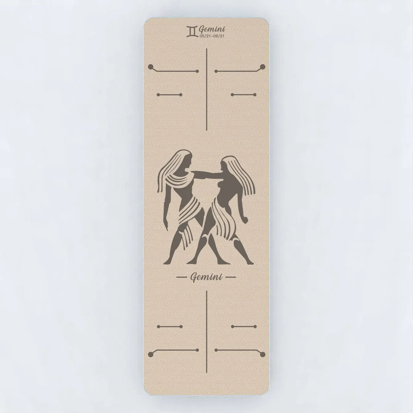 Esterilla Blanca de Yoga Antideslizante Géminis