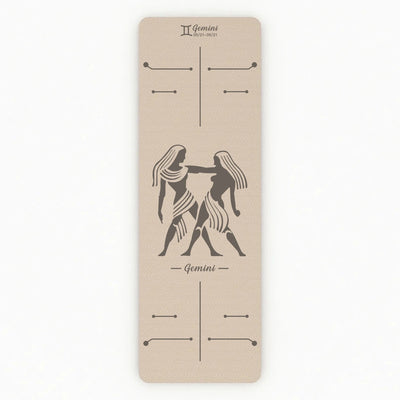 Esterilla Blanca de Yoga Antideslizante Géminis