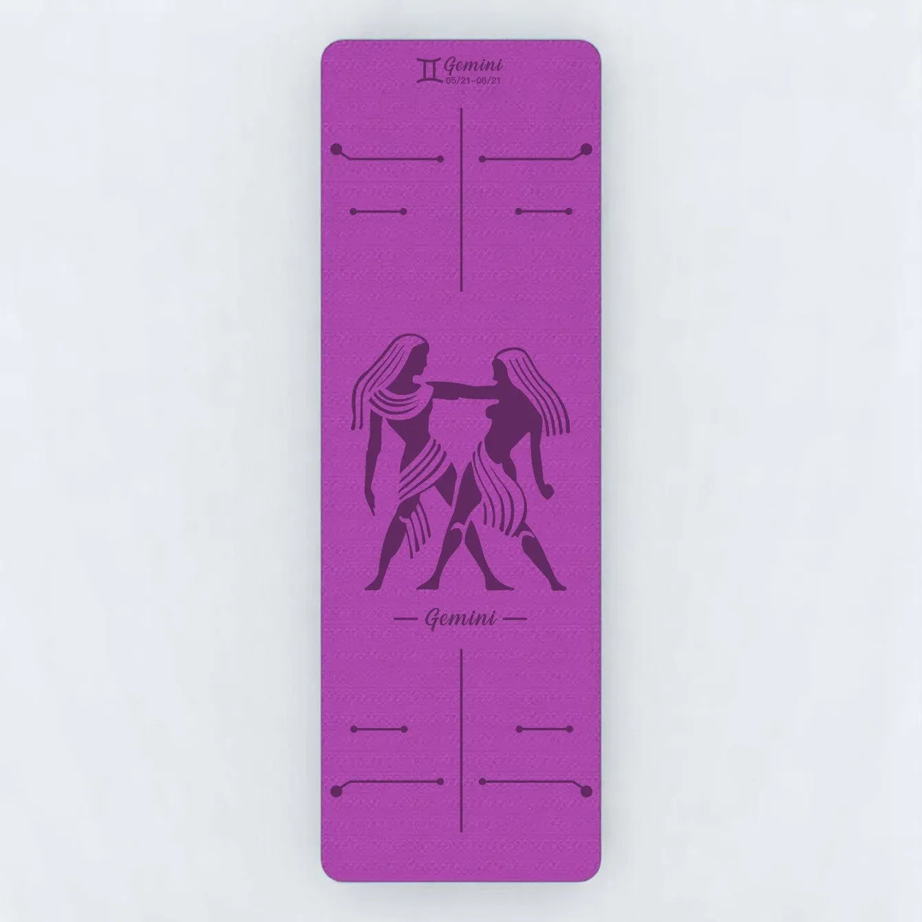 Esterilla Lila de Yoga Antideslizante Géminis