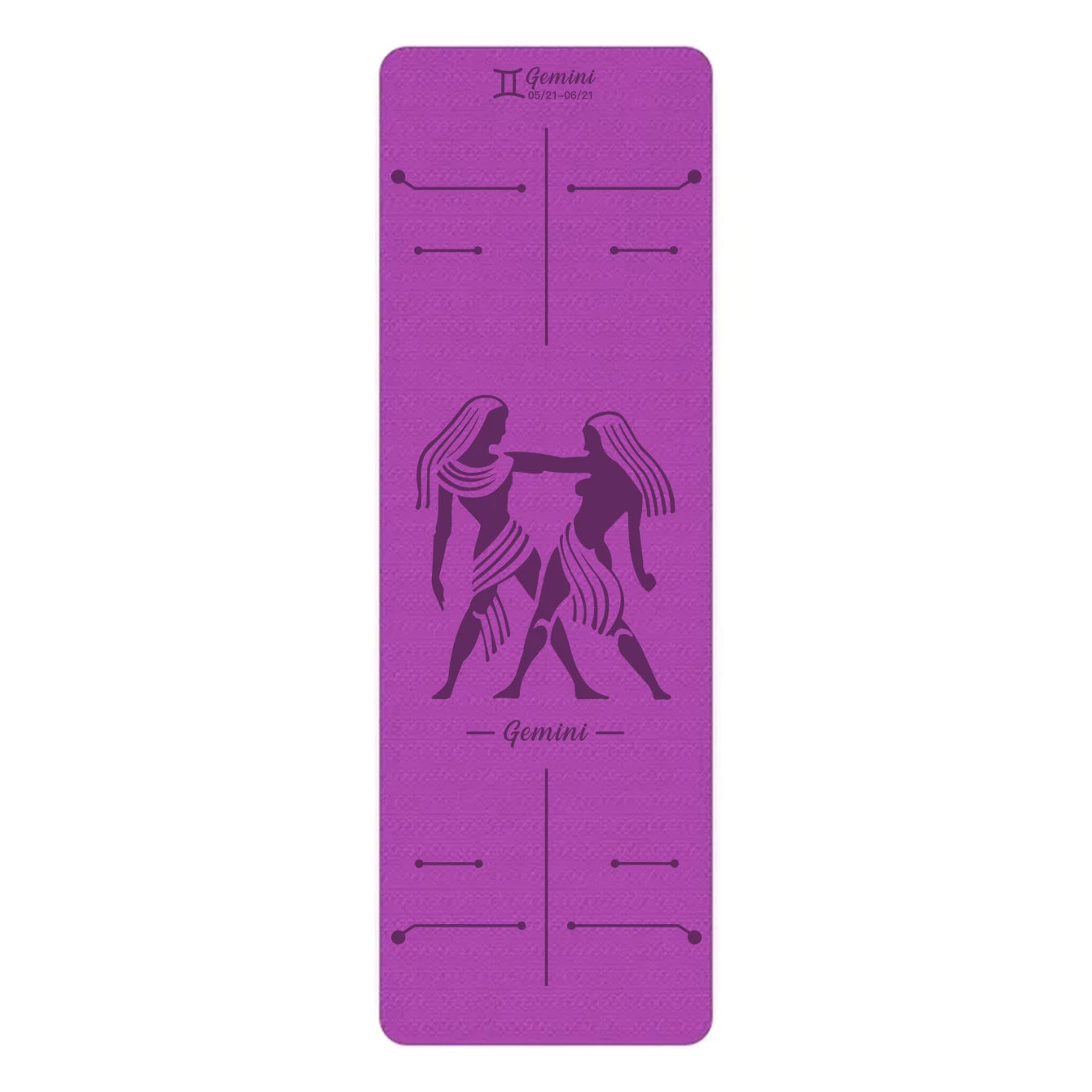 Esterilla Lila de Yoga Antideslizante Géminis