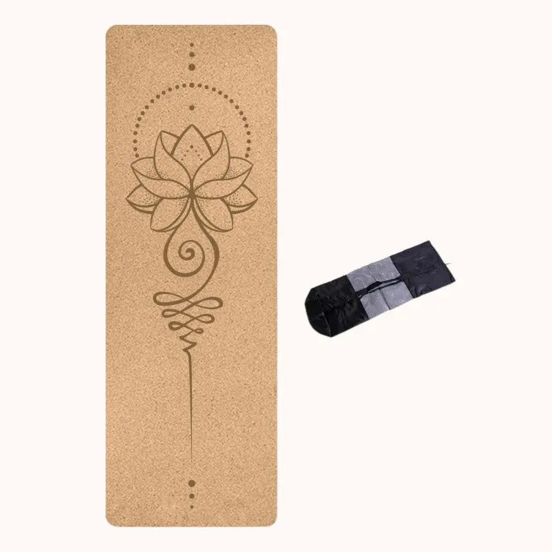 Esterilla Lotus de Yoga de Corcho Natural Antideslizante – Equilibra tu Práctica