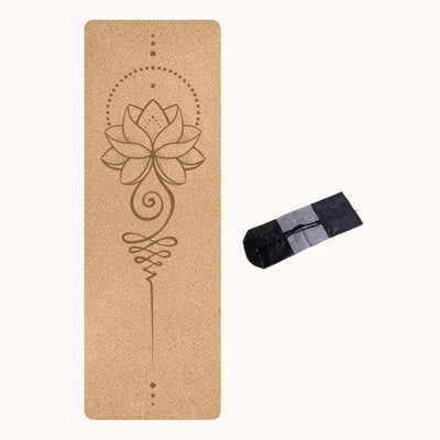 Esterilla Lotus de Yoga de Corcho Natural Antideslizante – Equilibra tu Práctica