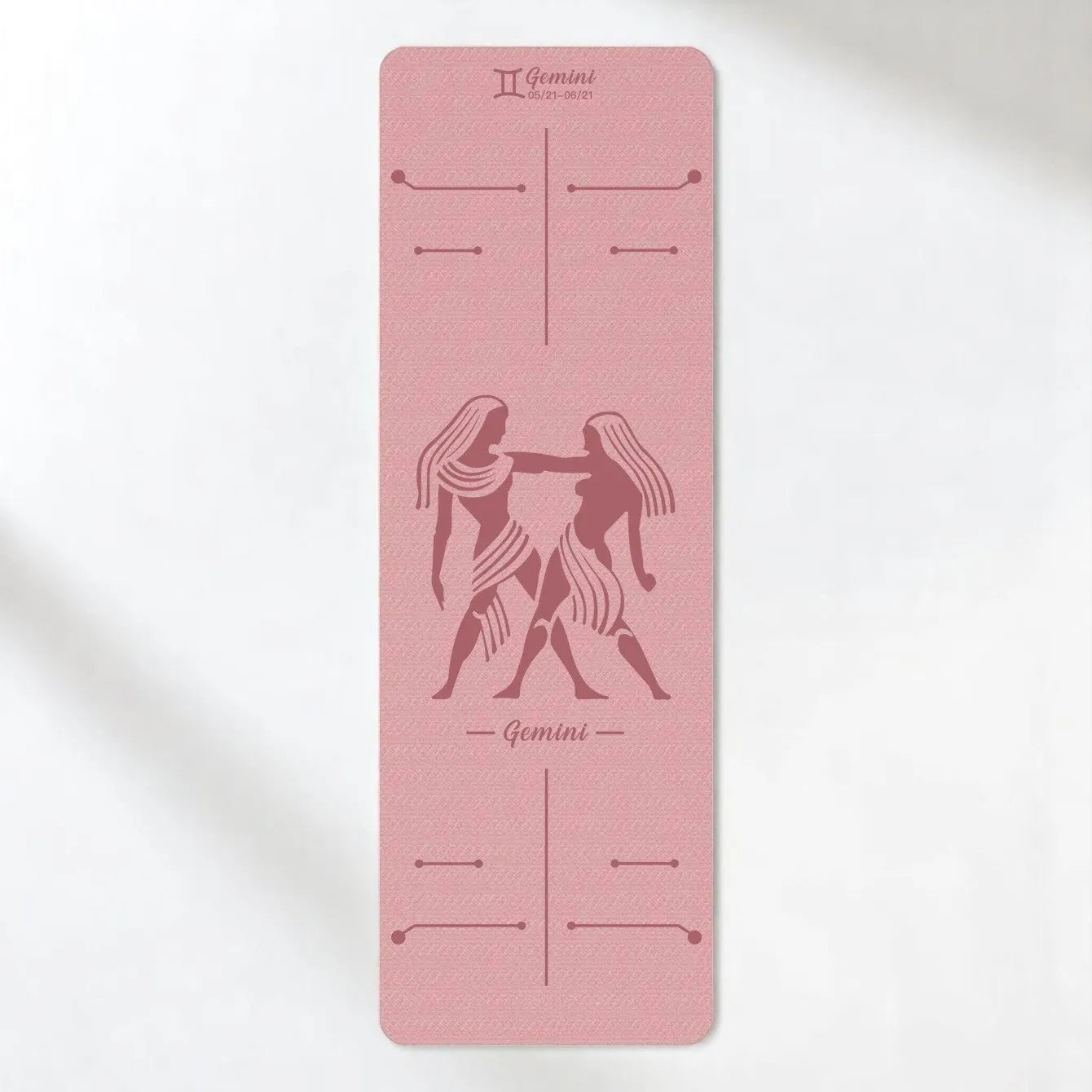Esterilla Rosa de Yoga Antideslizante Géminis