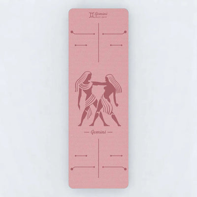 Esterilla Rosa de Yoga Antideslizante Géminis