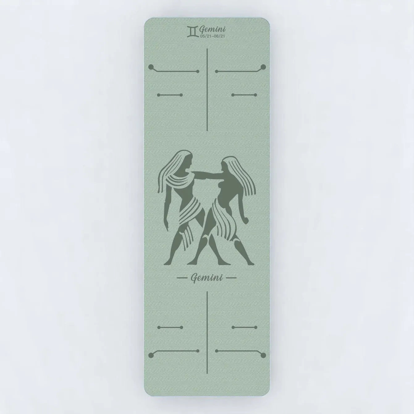 Esterilla Verde de Yoga Antideslizante para Géminis