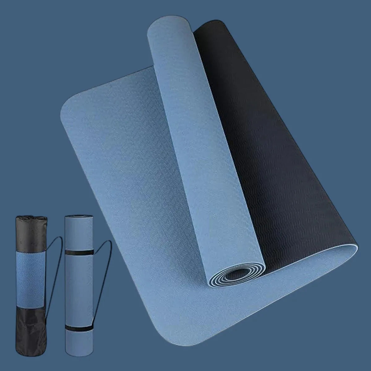 Esterilla de Yoga Antideslizante Azul