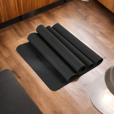 Esterilla de Yoga Antideslizante Negra de 6 mm