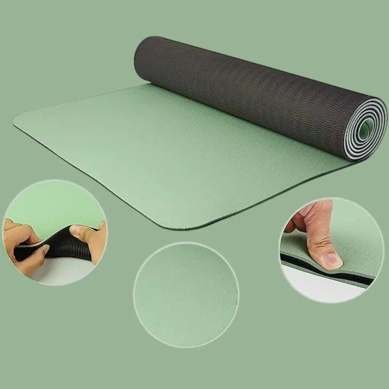 Esterilla de Yoga TPE Antideslizante Verde